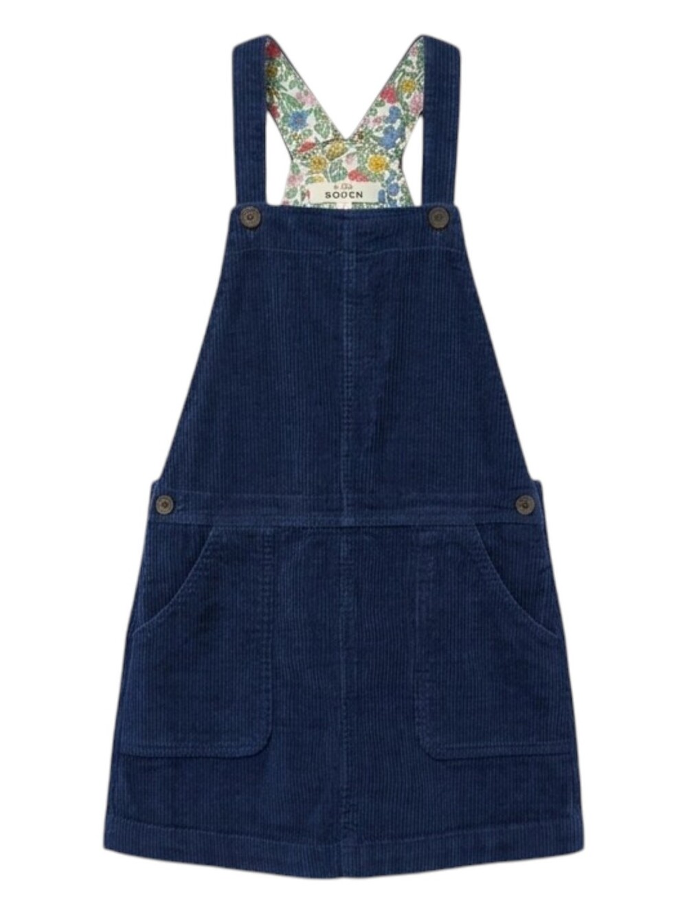 Mini Boden Kids Baby Blue Corduroy Jumper Dress Fall Cotton Girls Size 8 9